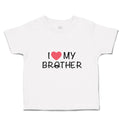 Cute Toddler Clothes I Love My Brother with Man's Facial Mustache Toddler Shirt