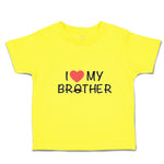 Cute Toddler Clothes I Love My Brother with Man's Facial Mustache Toddler Shirt