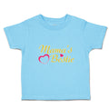 Toddler Clothes Mama's Bestie with Pink Heart Outline Toddler Shirt Cotton