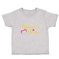 Toddler Clothes Mama's Bestie with Pink Heart Outline Toddler Shirt Cotton