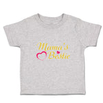 Mama's Bestie with Pink Heart Outline