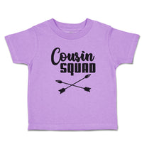 Toddler Clothes Cousin Squad with Dart Archery Sport Arrow Toddler Shirt Cotton