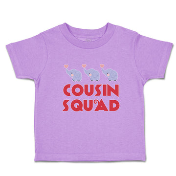 Toddler Clothes Cousin Squad with Toy Elephant Toddler Shirt Baby Clothes Cotton