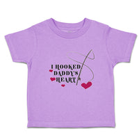 Toddler Clothes I Hooked Daddy's Heart Toddler Shirt Baby Clothes Cotton