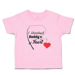 Toddler Clothes I Hooked Daddy's Heart Toddler Shirt Baby Clothes Cotton