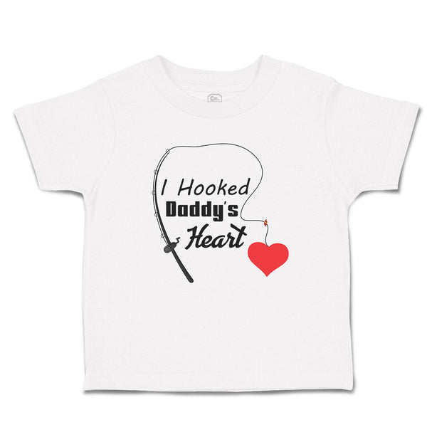 Toddler Clothes I Hooked Daddy's Heart Toddler Shirt Baby Clothes Cotton