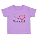 Toddler Clothes I Love My Grandad Toddler Shirt Baby Clothes Cotton