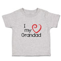 Toddler Clothes I Love My Grandad Toddler Shirt Baby Clothes Cotton