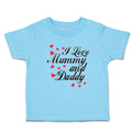 Toddler Clothes I Love Mummy and Daddy Toddler Shirt Baby Clothes Cotton