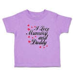 Toddler Clothes I Love Mummy and Daddy Toddler Shirt Baby Clothes Cotton