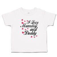 Toddler Clothes I Love Mummy and Daddy Toddler Shirt Baby Clothes Cotton