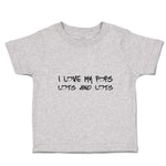 Toddler Clothes I Love My Pops Lots and Lots Toddler Shirt Baby Clothes Cotton