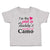 Toddler Clothes I'M The Pink in My Daddy's World of Camo Toddler Shirt Cotton