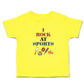 Cute Toddler Clothes I Rock at Sports Toddler Shirt Baby Clothes Cotton