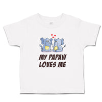 Toddler Clothes My Papaw Loves Me Toddler Shirt Baby Clothes Cotton