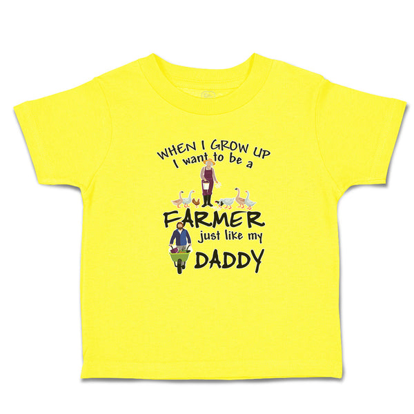 Cute Toddler Clothes When I Grow up I Want to Be A Farmer Just like My Daddy