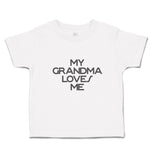 Toddler Clothes My Grandma Loves Me Toddler Shirt Baby Clothes Cotton