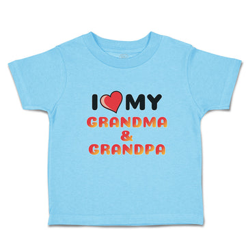 Toddler Clothes I Love My Grandma & Grandpa Toddler Shirt Baby Clothes Cotton