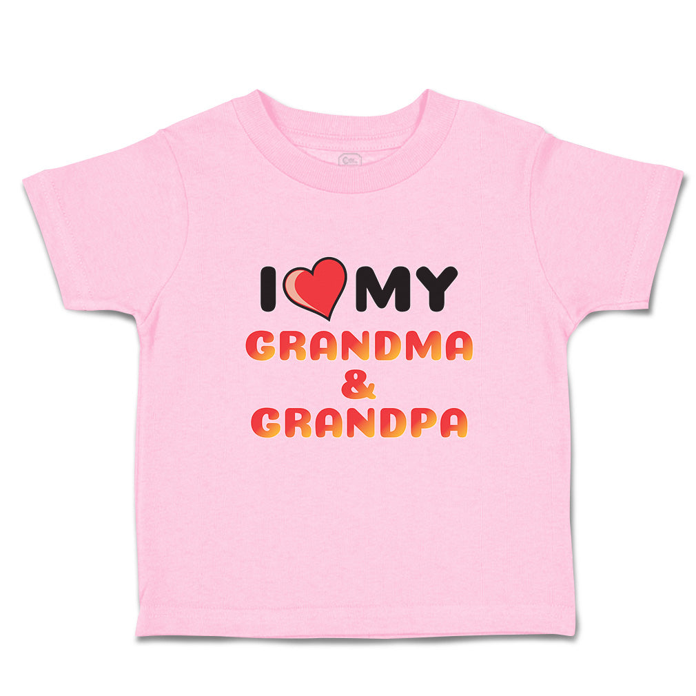 Cute Rascals® Toddler Clothes I Love My Grandma Grandpa Kids Shirt