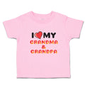 Toddler Clothes I Love My Grandma & Grandpa Toddler Shirt Baby Clothes Cotton