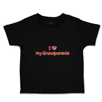Toddler Clothes I Love My Grandparents Toddler Shirt Baby Clothes Cotton