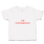 Toddler Clothes I Love My Grandparents Toddler Shirt Baby Clothes Cotton