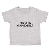 Toddler Clothes I Love My Godmother Toddler Shirt Baby Clothes Cotton
