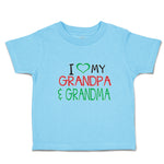 Toddler Clothes I Love My Grandpa & Grandma Toddler Shirt Baby Clothes Cotton