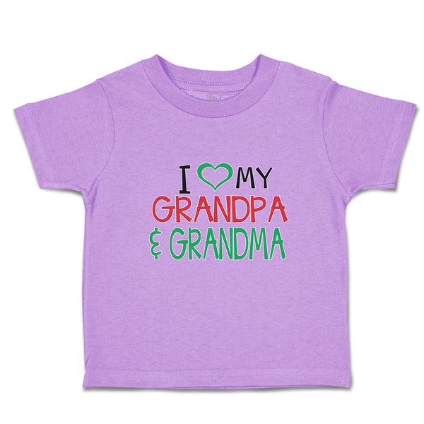 Toddler Clothes I Love My Grandpa & Grandma Toddler Shirt Baby Clothes Cotton