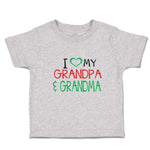 Toddler Clothes I Love My Grandpa & Grandma Toddler Shirt Baby Clothes Cotton