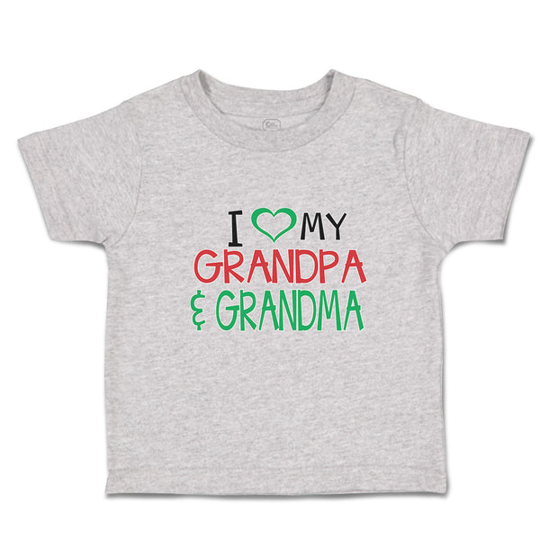 Toddler Clothes I Love My Grandpa & Grandma Toddler Shirt Baby Clothes Cotton