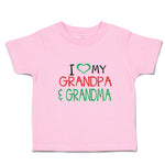 Toddler Clothes I Love My Grandpa & Grandma Toddler Shirt Baby Clothes Cotton