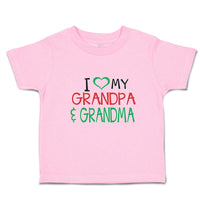 Toddler Clothes I Love My Grandpa & Grandma Toddler Shirt Baby Clothes Cotton