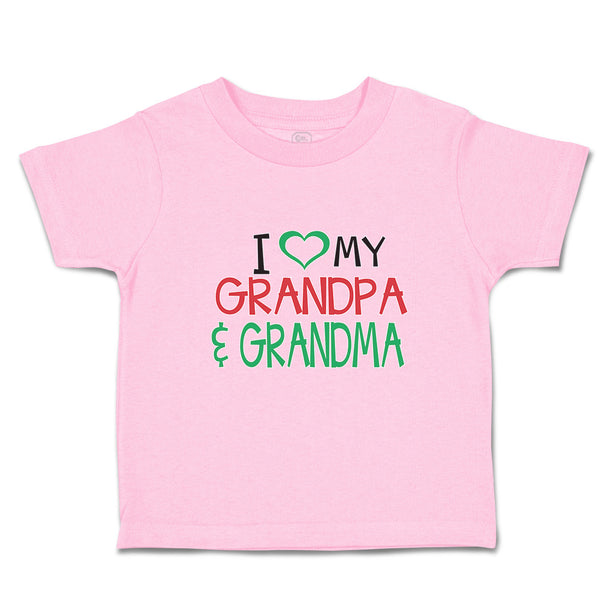 Toddler Clothes I Love My Grandpa & Grandma Toddler Shirt Baby Clothes Cotton