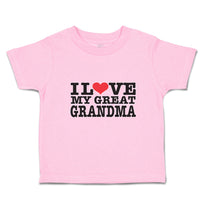 Toddler Clothes I Love My Great Grandma Toddler Shirt Baby Clothes Cotton