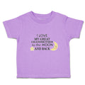 Toddler Clothes I Love My Great Grandmother to The Moon and Back Toddler Shirt