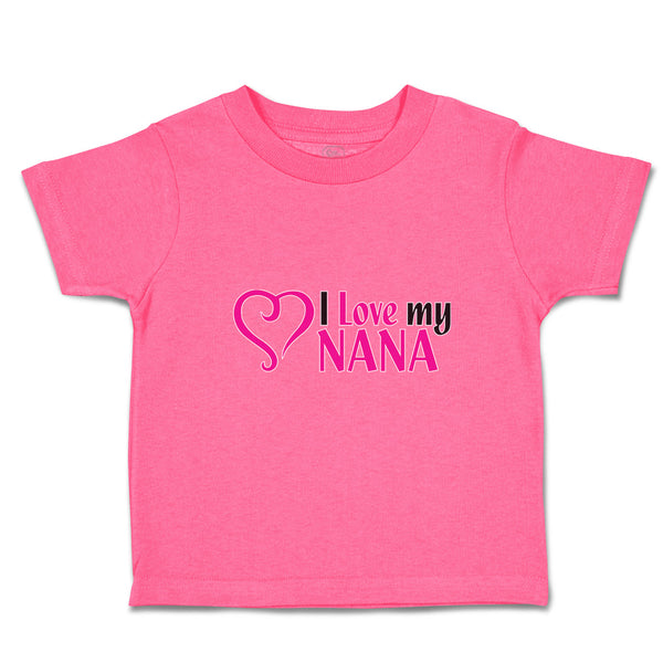 Toddler Girl Clothes I Love My Nana Toddler Shirt Baby Clothes Cotton