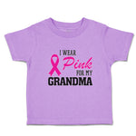 Toddler Clothes I Wear Pink for My Grandma Toddler Shirt Baby Clothes Cotton