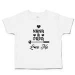 Toddler Clothes Nana & Papa Love Me Toddler Shirt Baby Clothes Cotton