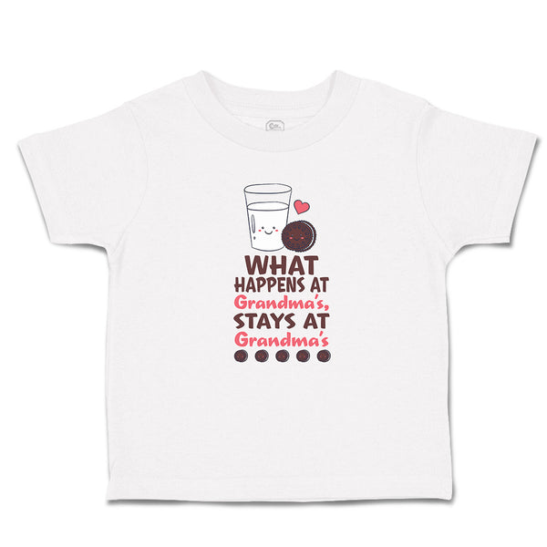 Toddler Clothes Happens Grandma's, Stays Grandma's Glass Milk Cookies Cotton