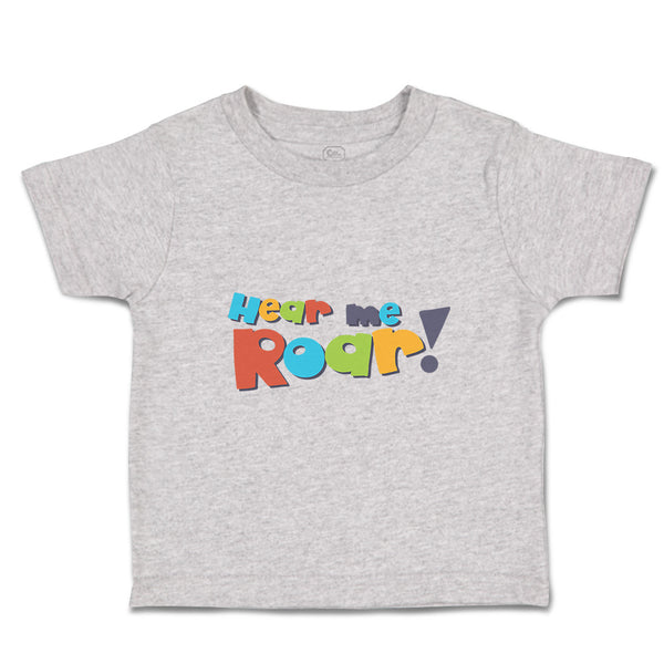 Toddler Clothes Hear Me Roar Characters Monsters Toddler Shirt Cotton