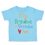 Toddler Clothes My Grandpa and Grandma Loves Me Grandparents Toddler Shirt