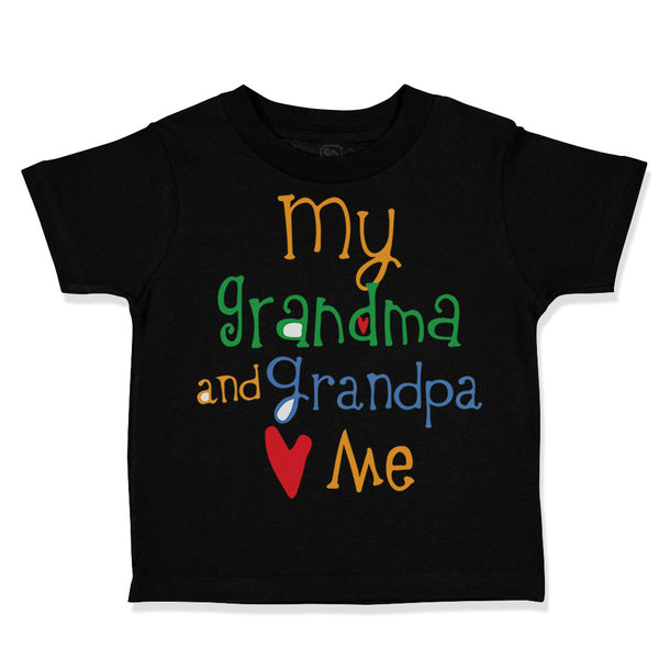 Toddler Clothes My Grandpa and Grandma Loves Me Grandparents Toddler Shirt