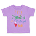 Toddler Clothes My Grandpa and Grandma Loves Me Grandparents Toddler Shirt