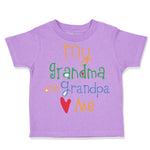 Toddler Clothes My Grandpa and Grandma Loves Me Grandparents Toddler Shirt
