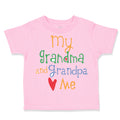 Toddler Clothes My Grandpa and Grandma Loves Me Grandparents Toddler Shirt