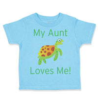 Toddler Clothes My Aunt Loves Me Turtle Toddler Shirt Baby Clothes Cotton