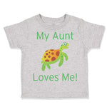 Toddler Clothes My Aunt Loves Me Turtle Toddler Shirt Baby Clothes Cotton