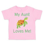 Toddler Clothes My Aunt Loves Me Turtle Toddler Shirt Baby Clothes Cotton