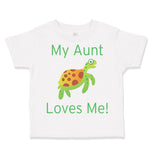 Toddler Clothes My Aunt Loves Me Turtle Toddler Shirt Baby Clothes Cotton